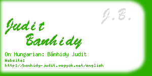 judit banhidy business card